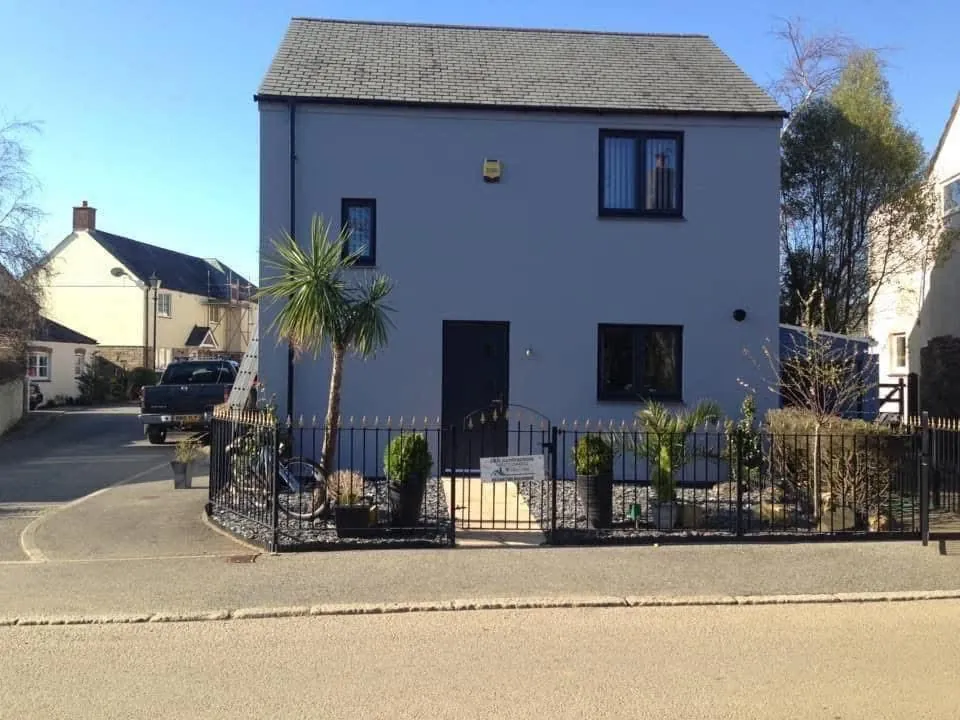 Finished exterior painting and roofline work in Plymouth